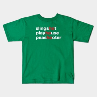 Holiday Scrabble Words - design no. 4 Kids T-Shirt